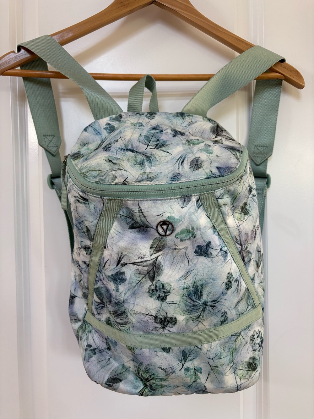 Ivivva Floral Mint Green Backpack Lightweight Everyday Bag
